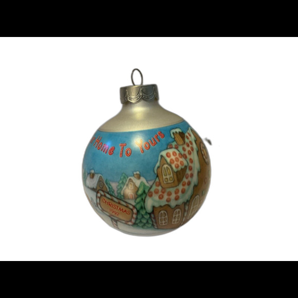 Vintage 1992 Hallmark Keepsake Glass Ornament 'From Our Home to Yours' - Picture 2 of 4